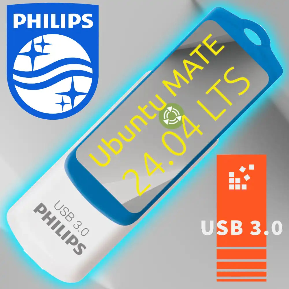 Ubuntu MATE 24.04.2 LTS "Noble Numbat" auf 16 GB USB-Stick