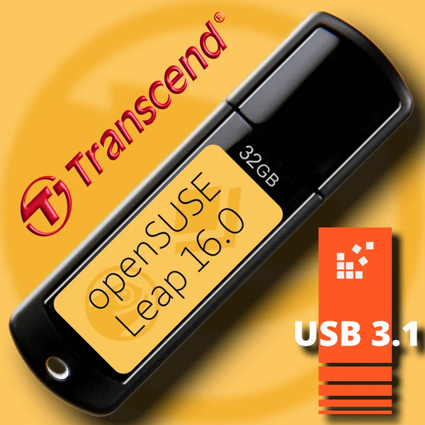 openSUSE Leap 16.0 auf 32 GB Installations-USB-Stick