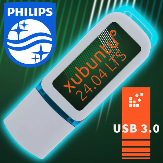 Xubuntu 24.04.2 LTS auf 16 GB USB-Stick