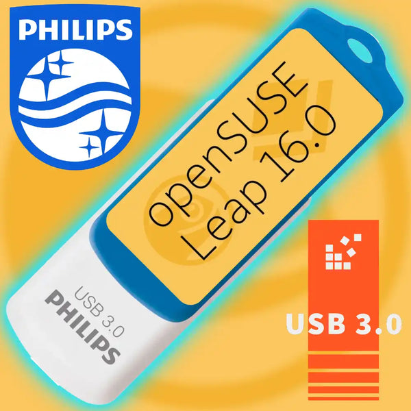 openSUSE Leap 16.0 auf 16 GB Installations-USB-Stick