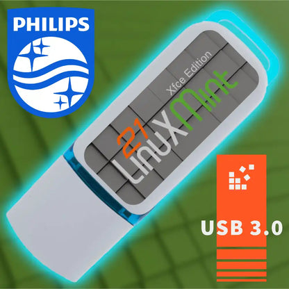 Linux Mint 21.3 Xfce auf 16 GB USB-3.0-Stick