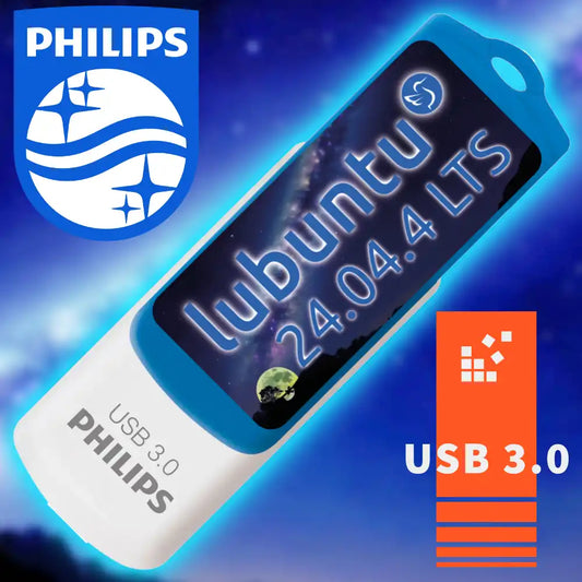 Lubuntu 24.04.4 LTS auf 16 GB USB-Stick