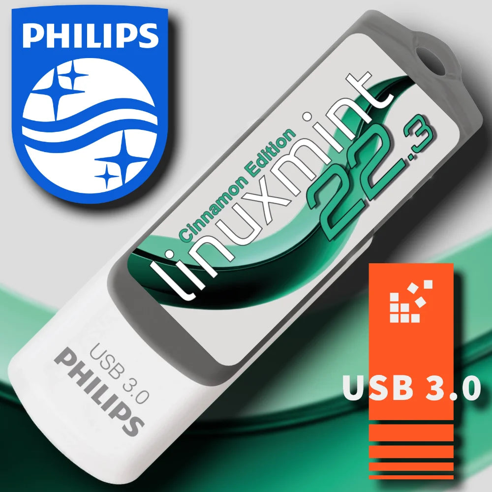 Linux Mint 22.3 "Zena" Cinnamon auf 32 GB USB-3.0-Stick