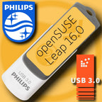 openSUSE Leap 16.0 auf 32 GB Installations-USB-Stick
