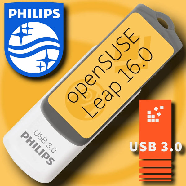 openSUSE Leap 16.0 auf 32 GB Installations-USB-Stick