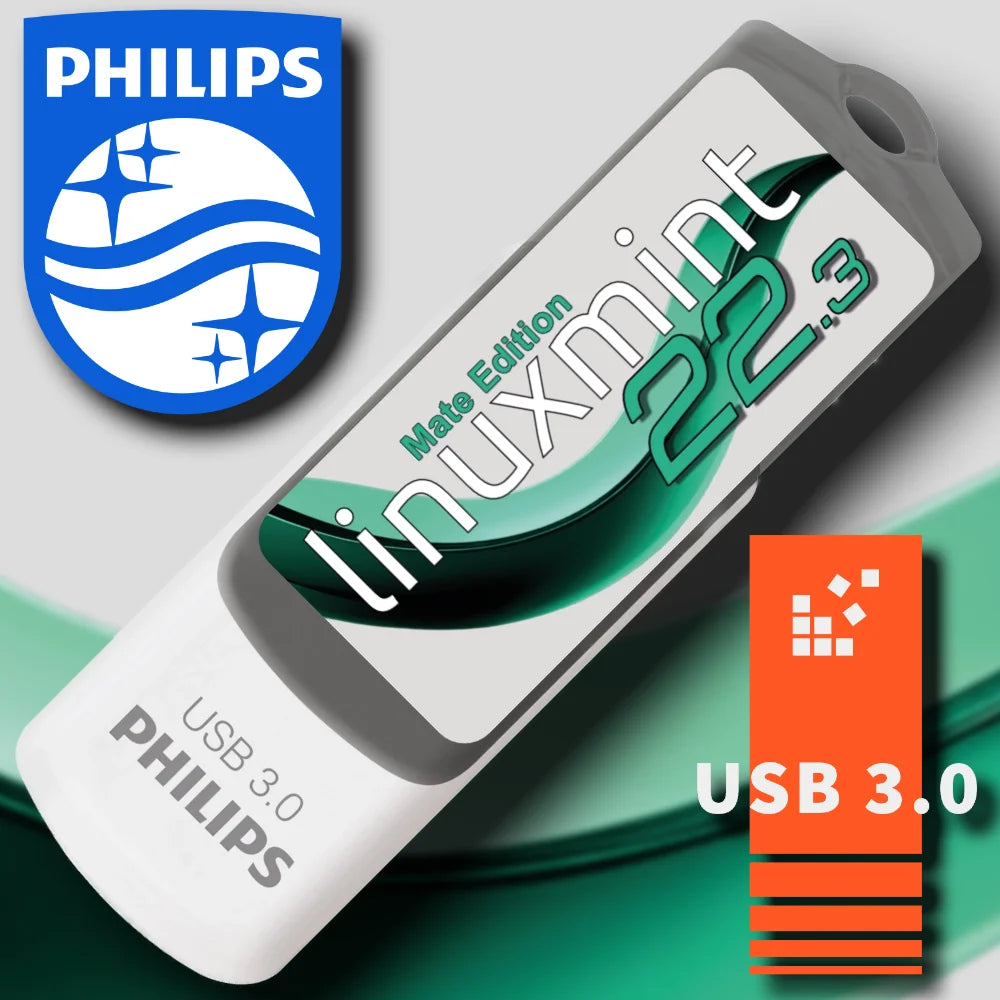 Linux Mint 22.3 "Zena" Mate auf 32 GB USB-3.0-Stick