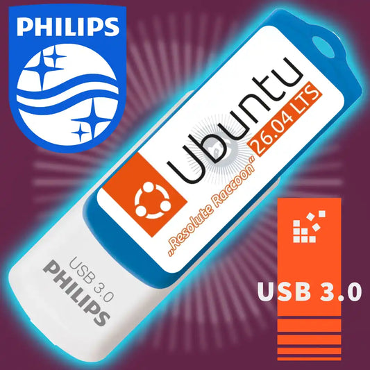 Ubuntu 26.04 LTS auf 16 GB USB-Stick