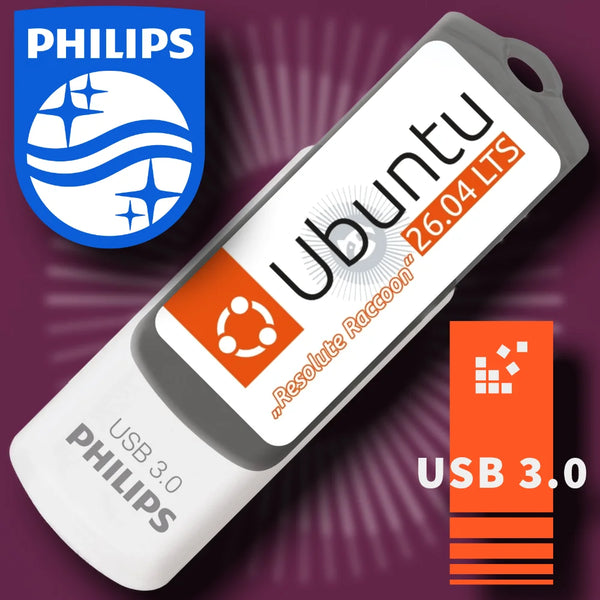 Ubuntu 26.04 LTS auf 32 GB USB-Stick