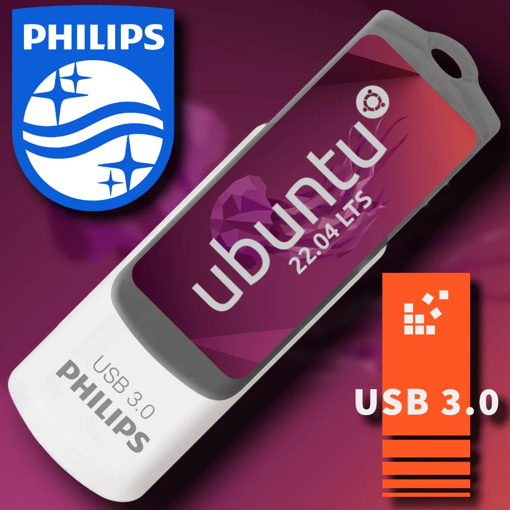 Ubuntu 22.04.5 LTS auf 32 GB USB-Stick
