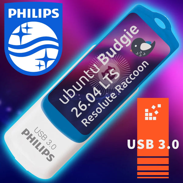 Ubuntu Budgie 26.04 LTS auf 16 GB USB-Stick