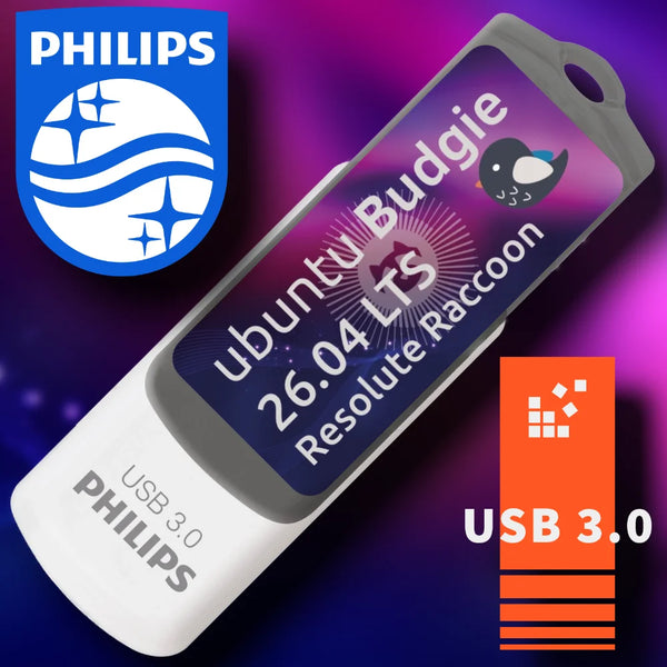 Ubuntu Budgie 26.04 LTS auf 32 GB USB-Stick