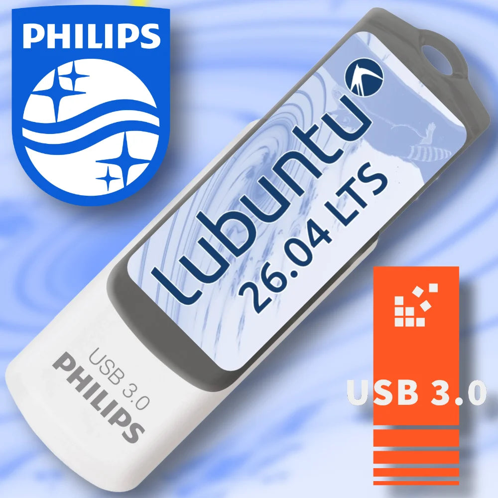 Lubuntu 26.04 LTS auf 32 GB USB-Stick
